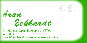 aron eckhardt business card